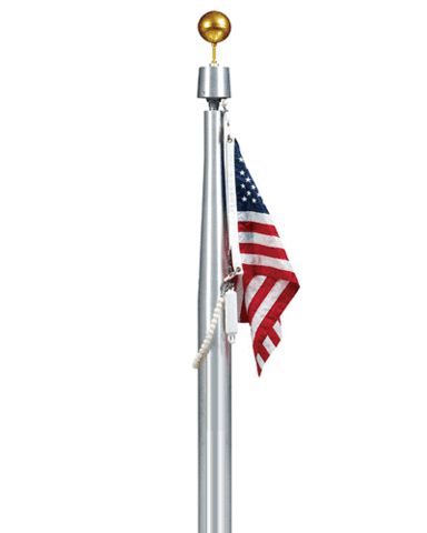 Internal Halyard Aluminum Flag Pole