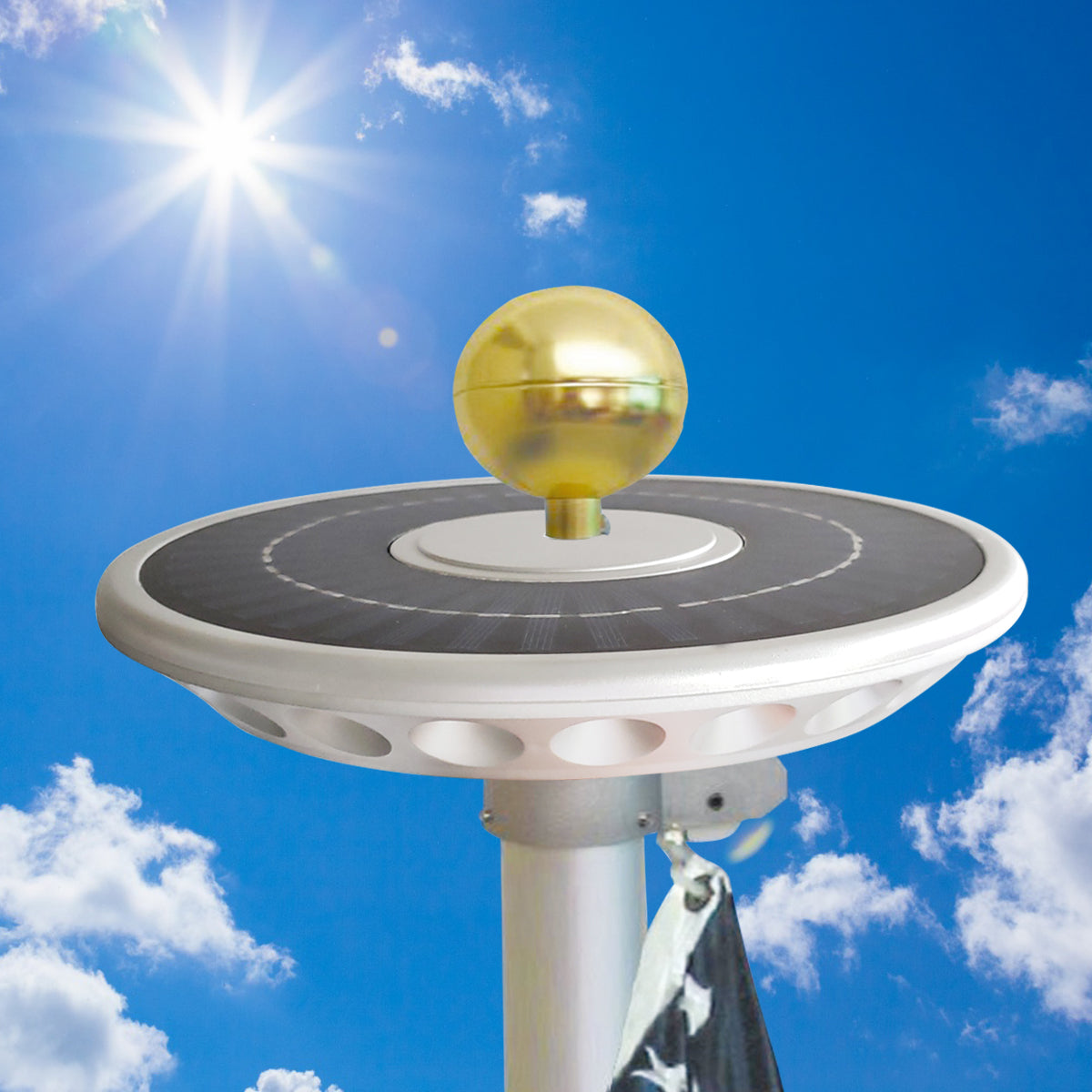 Professional Solar Disk Flag Light