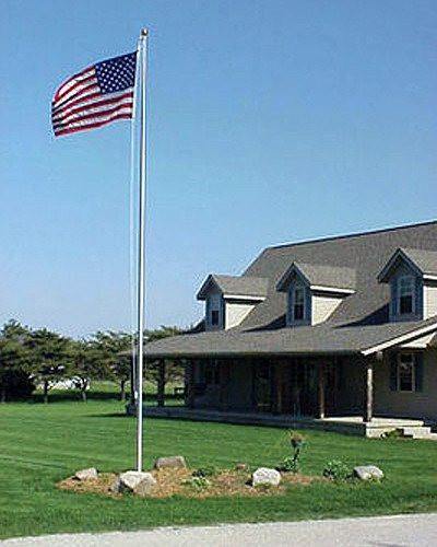 20ft Aluminum Flagpole Kit-Flagpole Kit-Liberty Flagpoles